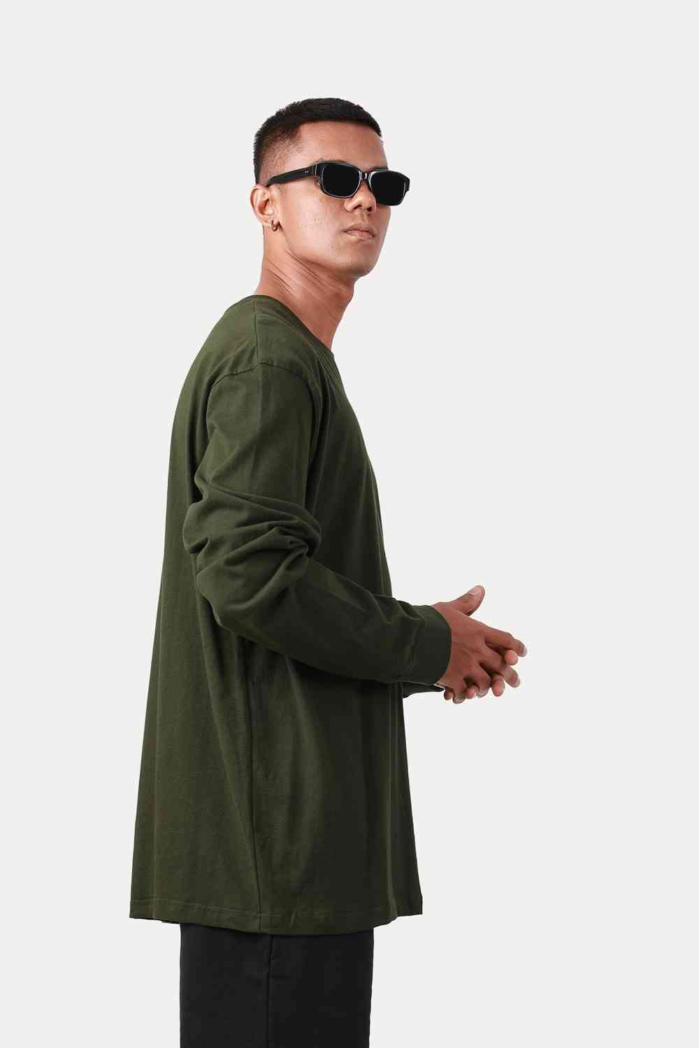 Men's Oversized Long-Sleeves Tee - HIPHOP