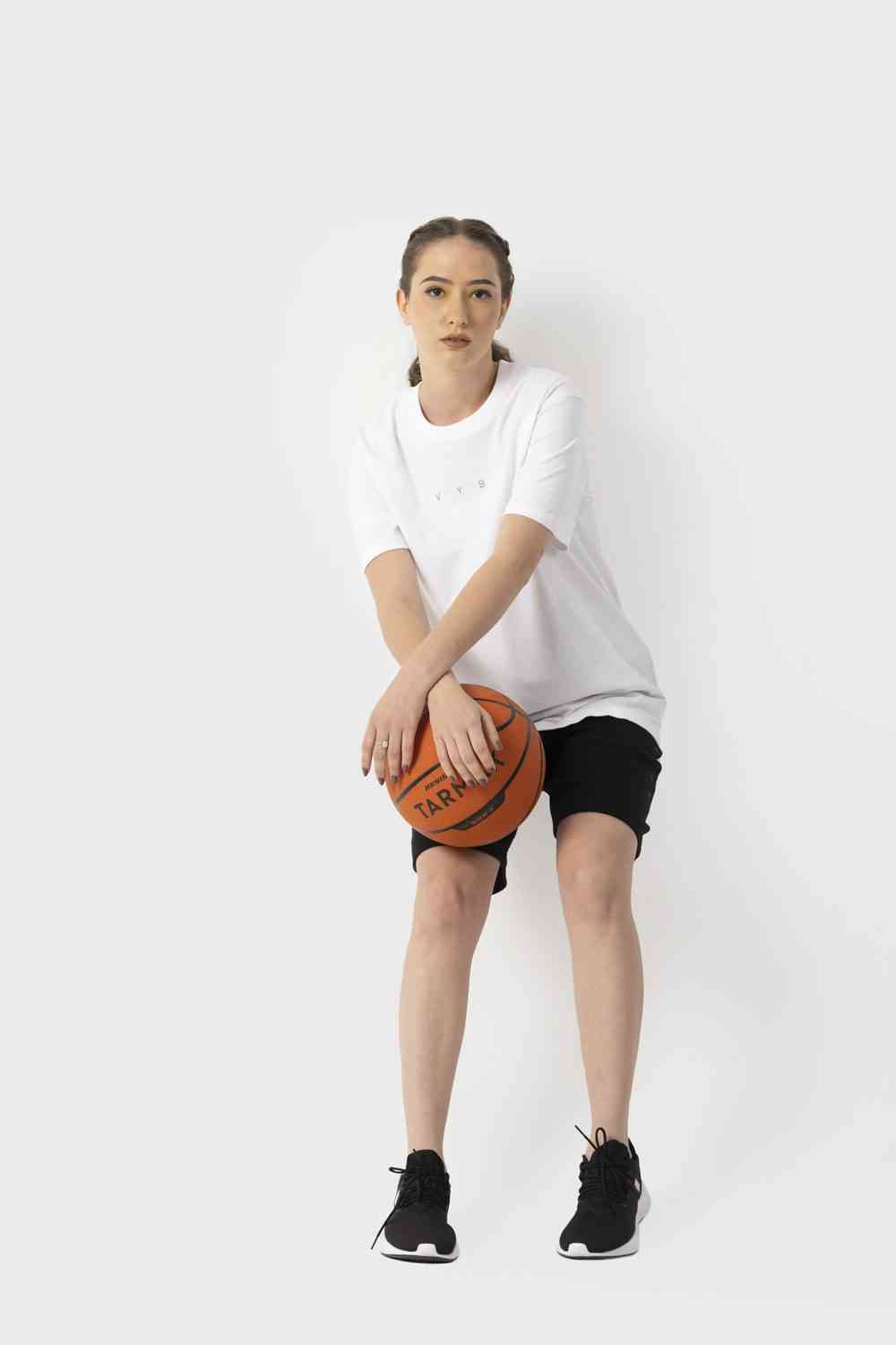 Women's Oversized Half-Sleeves Tee - HIPHOP